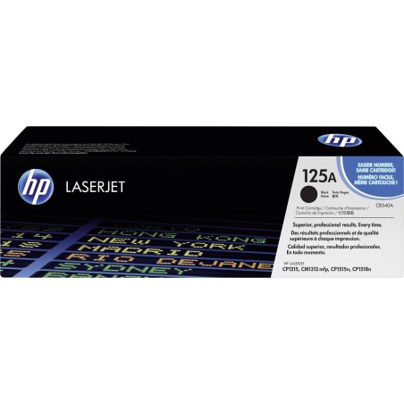 HP 125A Black Toner CB540A - High Yield, 2200 Pages of Crisp Prints | OEM Quality & Reliable Performance